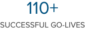 110+Successful Go-Lives
