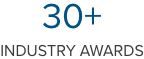 30+Industry Awards